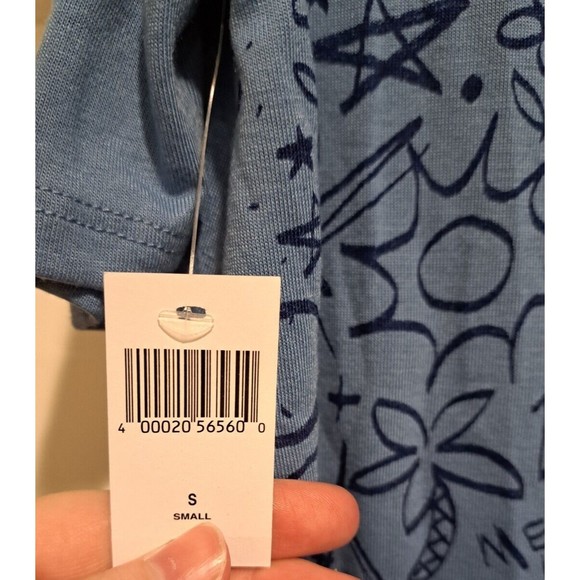 NWT STITCH Walt Disney World Park Cold Shoulder Blue T-Shirt Adult Small - Picture 7 of 7